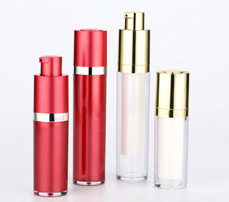 Plastic PP Empty 10ml 15ml Cosmetic Airless Pump Lotion Serum Bottle