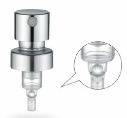 ODM K403 Fine Mist Perfume Pump Sprayer 0.10cc Aluminum Silver Color