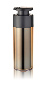 Round Shape Transparent Replaceable Airless Lotion Bottle Custom Color with Lotion Pump for Personal Care Packaging