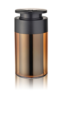 Round Shape Transparent Replaceable Airless Lotion Bottle Custom Color with Lotion Pump for Personal Care Packaging