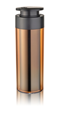Round Shape Transparent Replaceable Airless Lotion Bottle Custom Color with Lotion Pump for Personal Care Packaging