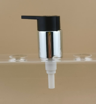 Black and Silvery Cream Pump K702-1 for Cosmetic Bottles