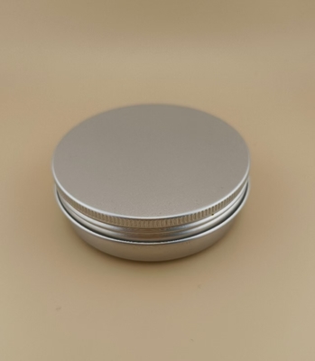 Big Silvery Aluminum Case with Screw Cap for Cosmetic
