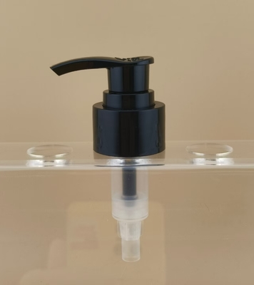 Shiny Black Lotion Pump Screw Ribbed K201-9 for Skincare Bottles