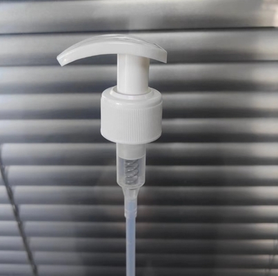 Lotion Pump 316SS Spring White Body Lotion Dispenser Pump Neck 24 / 28 Discharge Rate K202-5