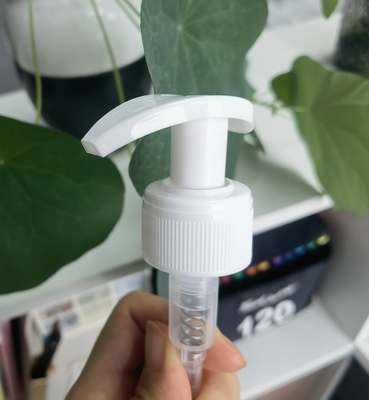 Lotion Pump 316SS Spring White Body Lotion Dispenser Pump Neck 24 / 28 Discharge Rate K202-5