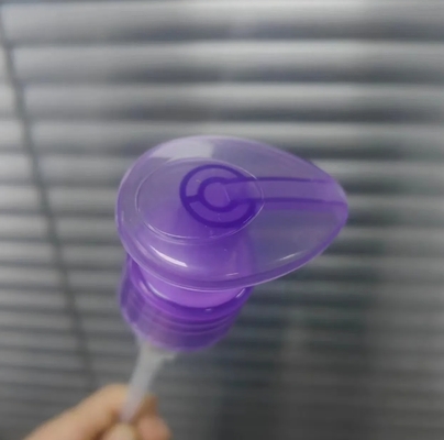 Transparent Purple Body Lotion Dispenser Pump Non Spill 1.20 - 1.50ml/T