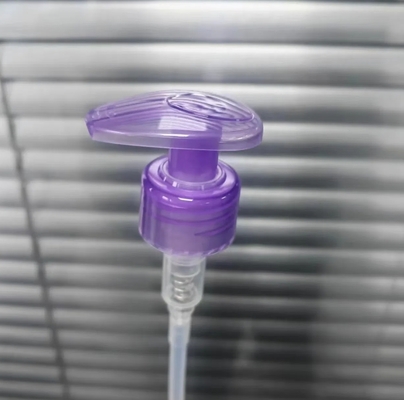 Transparent Purple Body Lotion Dispenser Pump Non Spill 1.20 - 1.50ml/T