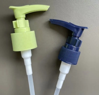 Green Custom PP Material Lotion Dispenser Pump with Clip Lock for Liquid Soap Skin Care Lotion