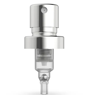 Fine Mist Perfume Pump Sprayer 0.10cc Aluminum Silver