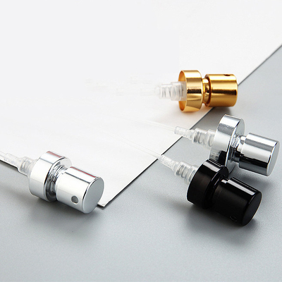Fine Mist Perfume Pump Sprayer 0.10cc Aluminum Silver