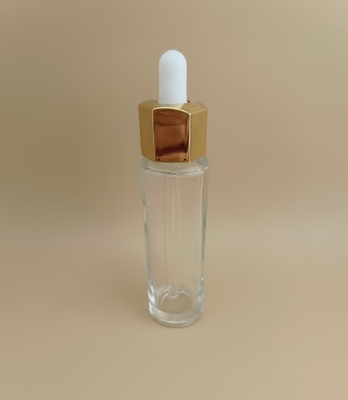 Nice Design Polygon Clear Dropper Bottle for Essence