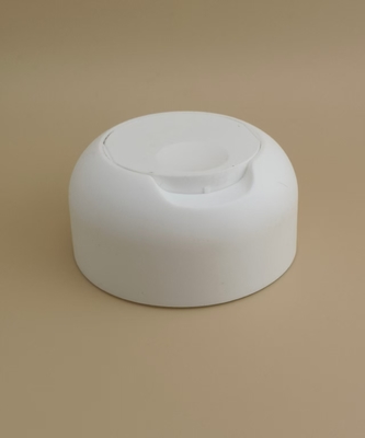 White Plastic Smooth Matte Press-Down Cap for Shampoo Bottles