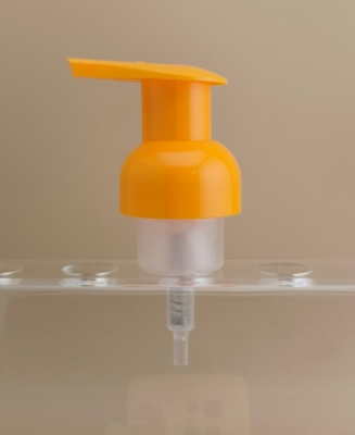 Delicate Design Orange Plastic Foam Pump for Shampoo Bottles