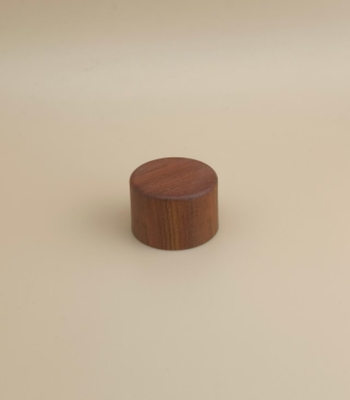 Wood Grain Plastic Round Smooth Cap for Cosmetic Bottles