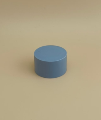 Bluegrey Plastic Round Smooth Matte Cap for Cosmetic Bottles