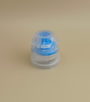 Nice Design Clear Plastic Round Ribbed Cap for Skincare Bottles