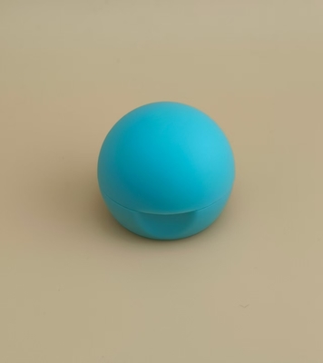 Cyan Plastic Smooth Matte Spherical Lid for Cosmetic Bottles