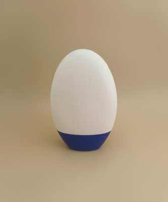 White Smooth Plastic Bottle with Blue Lid for Shampoo