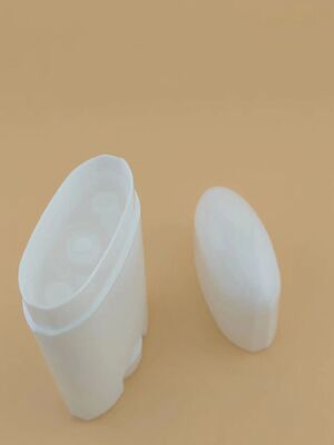 White Custom Color Oval Shape PP Plastic Cosmetic Deodorant Stick Bottle