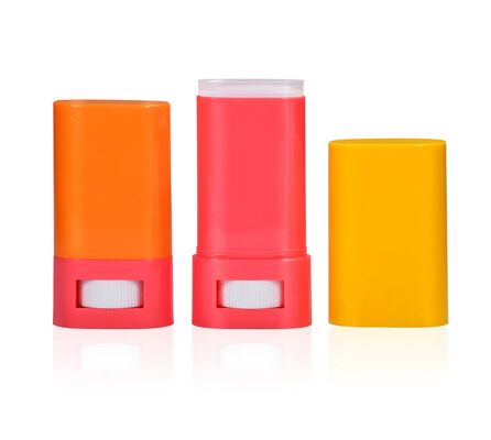 26g 29g Plastic Empty Deodorant Stick Container Flat Oval Twist up Deodorant Tubes Packaging for Deodorant Stick