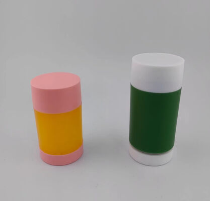 Plastic Empty Cosmetic Oval Twist Tube Stick Container
