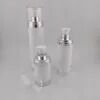 Luxury Refillable 30ml Around Spray Plastic Cosmetic Serum Lotion Acrylic Airless Pump Bottle