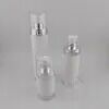 Luxury Refillable 30ml Around Spray Plastic Cosmetic Serum Lotion Acrylic Airless Pump Bottle