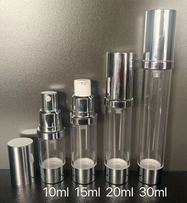 Silvery Airless Lotion Bottle for Skincare