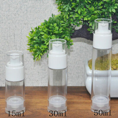 Empty Plastic Lotion Airless Face Serum Pump Bottle for Skincare Packaging Airless 50ml