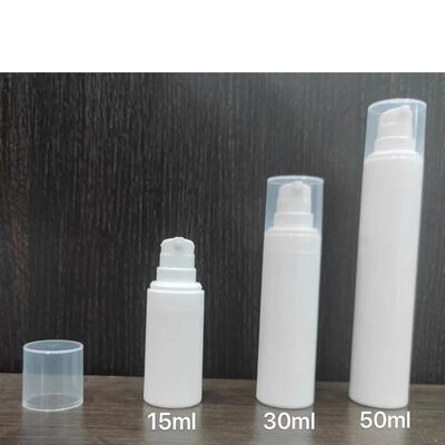 White Black Serum Plastic 50ml Airless Pump Bottle PP for Sale