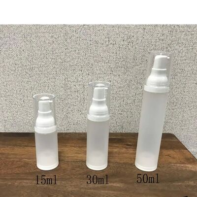 White Black Serum Plastic 50ml Airless Pump Bottle PP for Sale