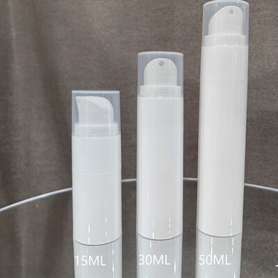 Luxury Custom White Matt Twist Airless Pump Bottle 30ml Plastic Pump Bottle with ABS Pump Head
