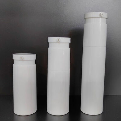 Luxury Custom White Matt Twist Airless Pump Bottle 30ml Plastic Pump Bottle with ABS Pump Head
