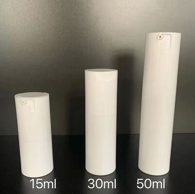 Luxury Custom White Matt Twist Airless Pump Bottle 30ml Plastic Pump Bottle with ABS Pump Head