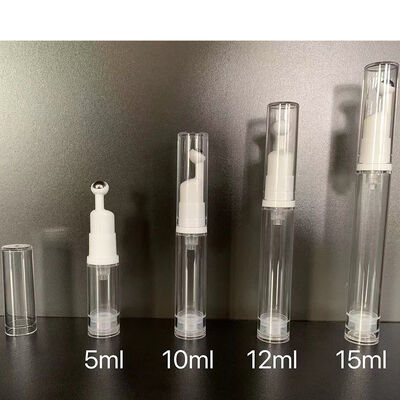 Matte Finish Colored Green Plastic Airless Pump Bottle Cylinder 15ml 30ml 50ml Cream Jar for Serum