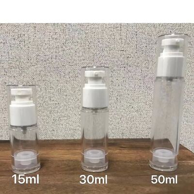 White PP Airless Bottle Mini Sample Airless Pump Bottle 30ml for Lotion Cream