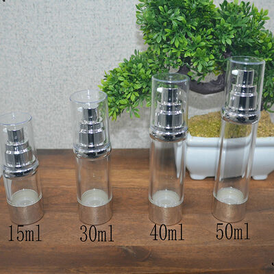 New Design Packaging 15ml 30ml 40ml 50ml PP Cosmetic Airless Bottle Body Cream Airtight Airless Pump Bottle