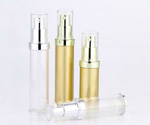 Cosmetic Package Round Plastic Lotion Cream Empty Airless Bottle with Pump Head