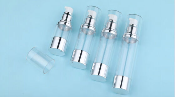 Cosmetic Package Round Plastic Lotion Cream Empty Airless Bottle with Pump