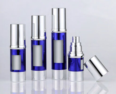 Cosmetic Package Round Plastic Lotion Cream Empty Airless Bottle with Pump