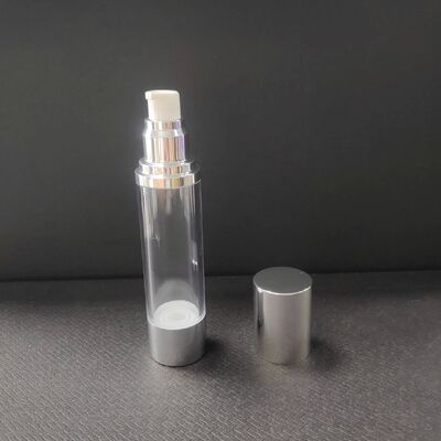 Rose Gold Silver 30ml 50ml Airless Lotion Pump Glass Bottle 30 Ml Twist Airless Pump Bottle