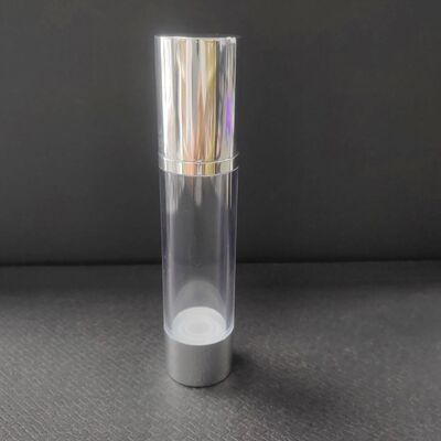 Rose Gold Silver 30ml 50ml Airless Lotion Pump Glass Bottle 30 Ml Twist Airless Pump Bottle