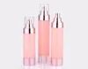 Empty Plastic Lotion Airless Face Serum Pump Bottle for Skincare Packaging