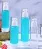 80/100ml Slik-Screen Printing Clear Serum Airless Bottle with Pump Sprayer