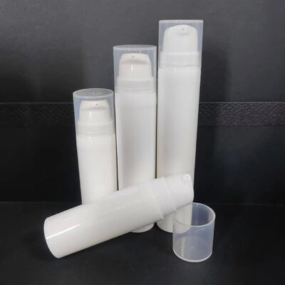 Cosmetic Packaging 30ml Airless Pump Bottle White Plastic Bottle Lotion Pump PP Bottle