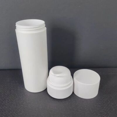 Luxury Refillable 30ml Cosmetic White Plastic Vacuum Cosmetic Serum Lotion Airless Bottle with Pump Sprayer