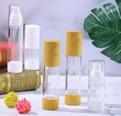 Plastic PP Empty Cosmetic Airless Pump Lotion Serum Bottle K25-1 10ml 15ml