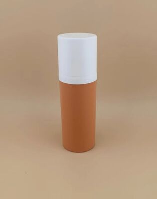 New Design Brown Portable Plastic Airless Bottle and Travel Convenience with White Cover 1A