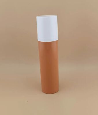 New Design Brown Portable Plastic Airless Bottle and Travel Convenience with White Cover 1A